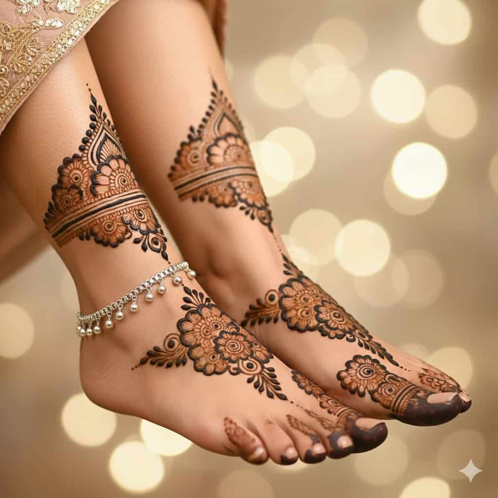 Feet Design Mehndi