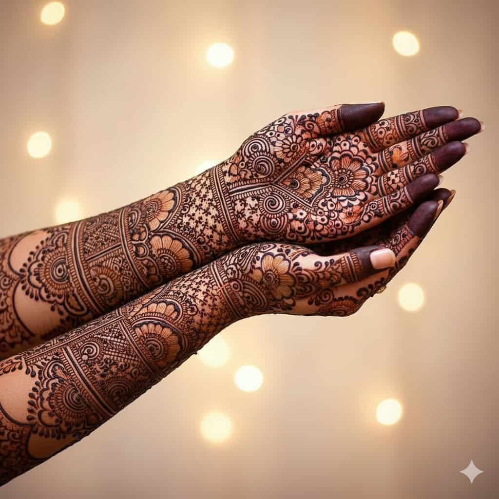 Elbow Length Mehndi